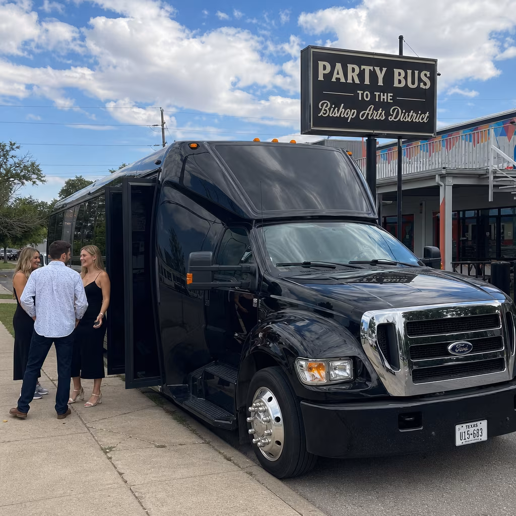 Party Bus to the Bishop Arts District