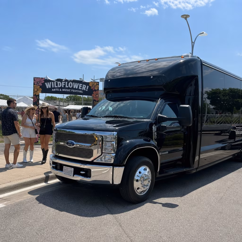 The Complete Guide to Group Bus Transportation for the Wildflower! Arts & Music Festival (Richardson)