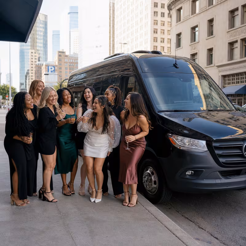 Dallas Bachelor & Bachelorette Transportation fleet vehicle