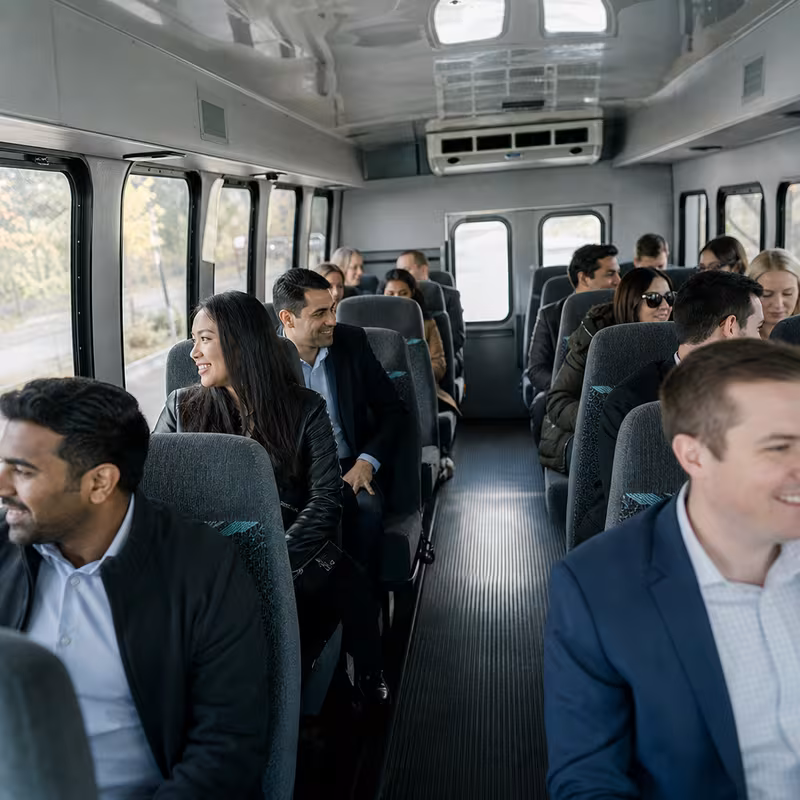 Black Mercedes Sprinter van staged for an Dallas Corporate Transportation group