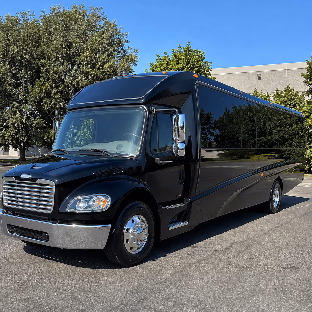 Dallas Airport Shuttle & Transportation party bus exterior
