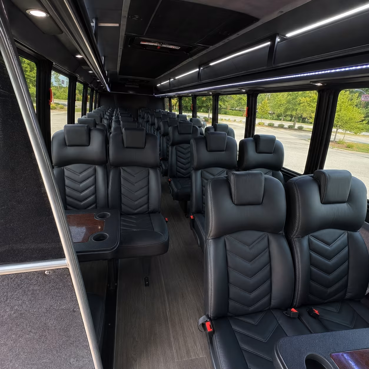 Dallas Corporate Transportation party bus exterior