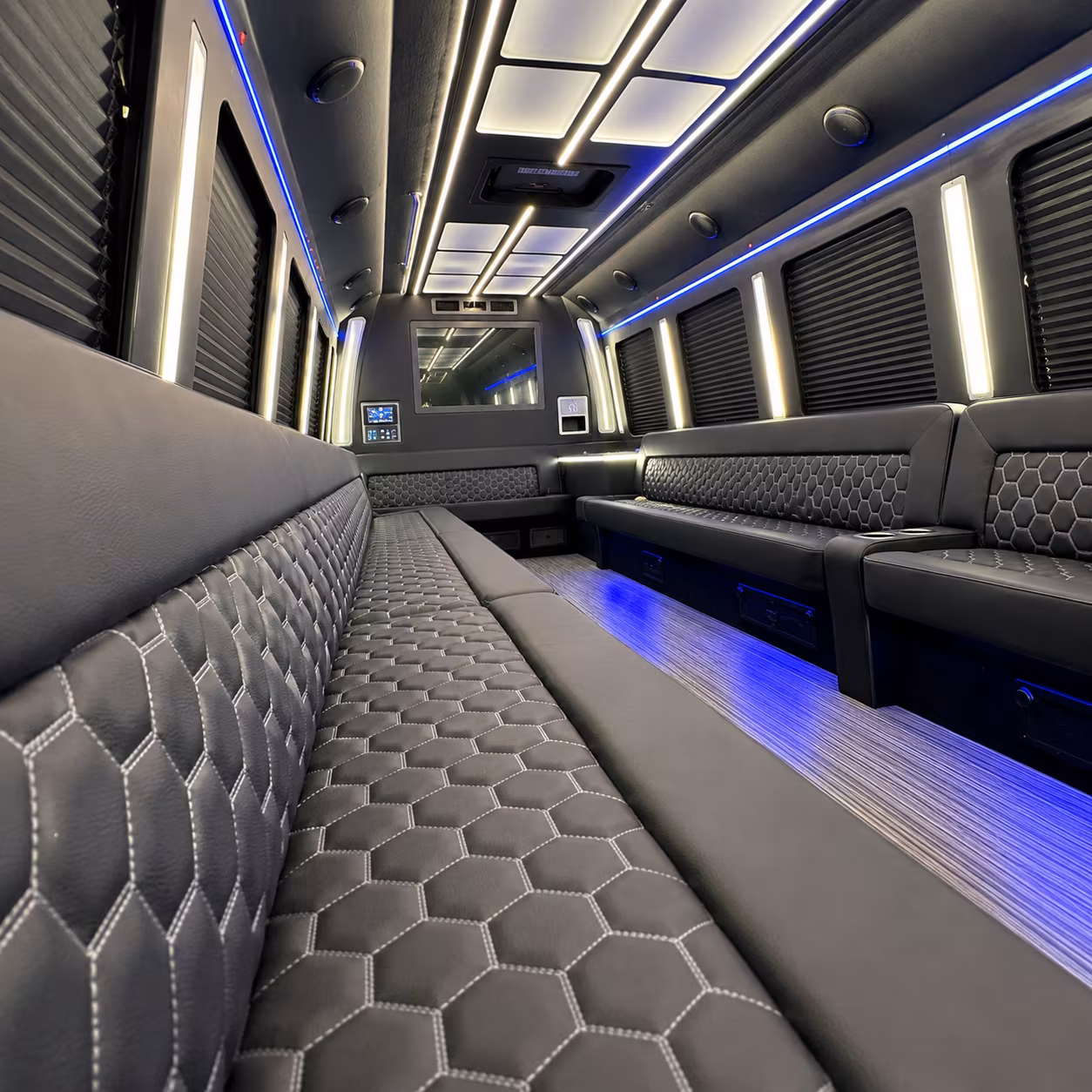 Dallas Private Event Transportation party bus exterior