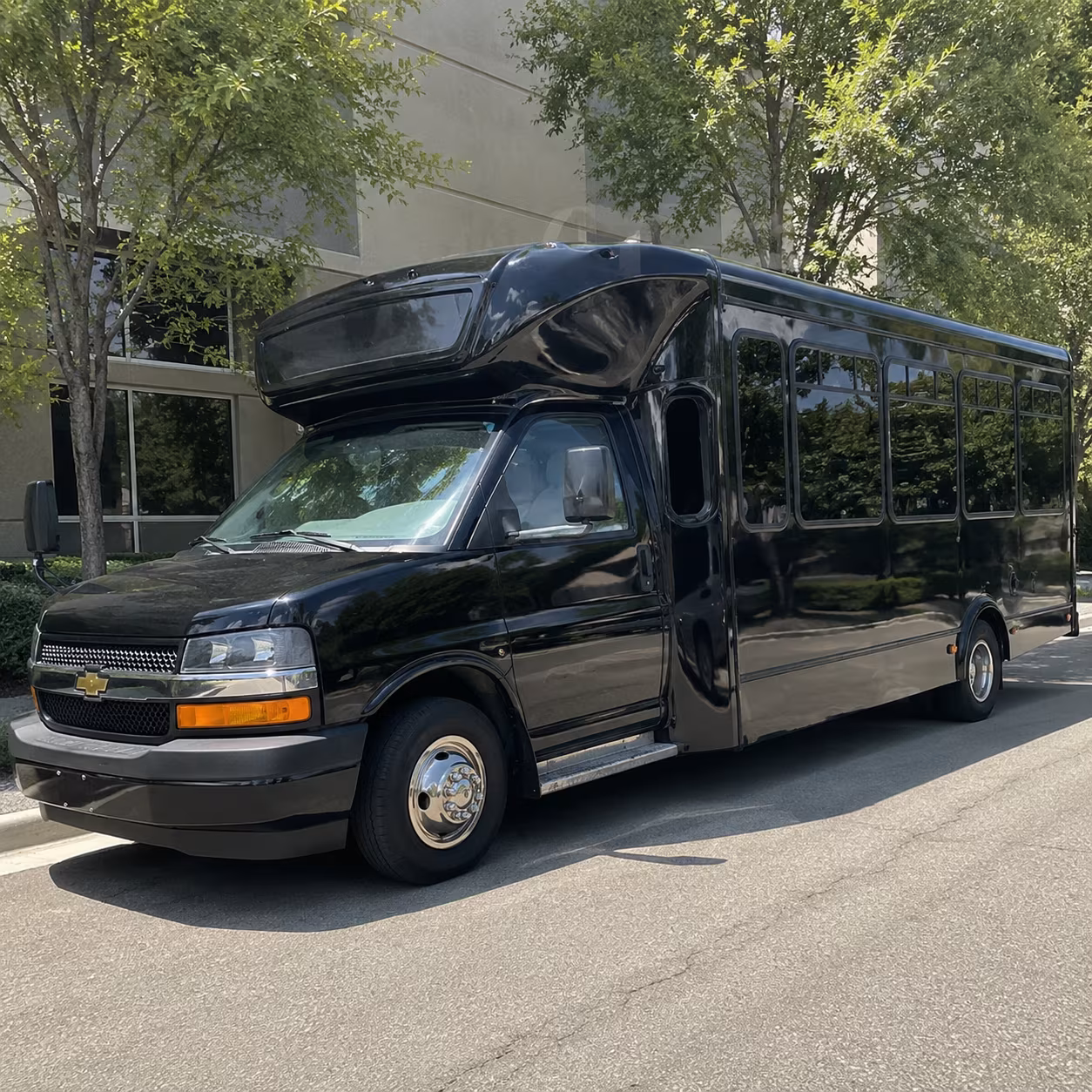 Dallas Private Event Transportation party bus exterior