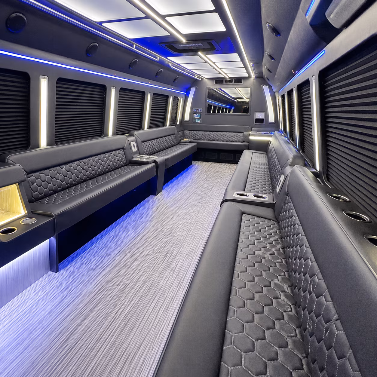 Dallas Private Event Transportation party bus exterior