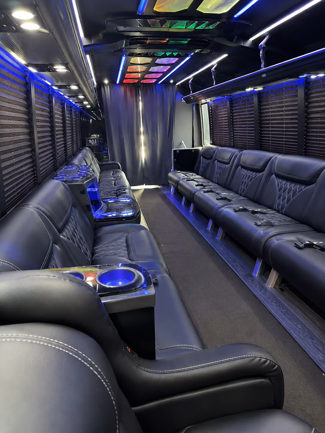 Dallas Prom & Homecoming Transportation party bus exterior