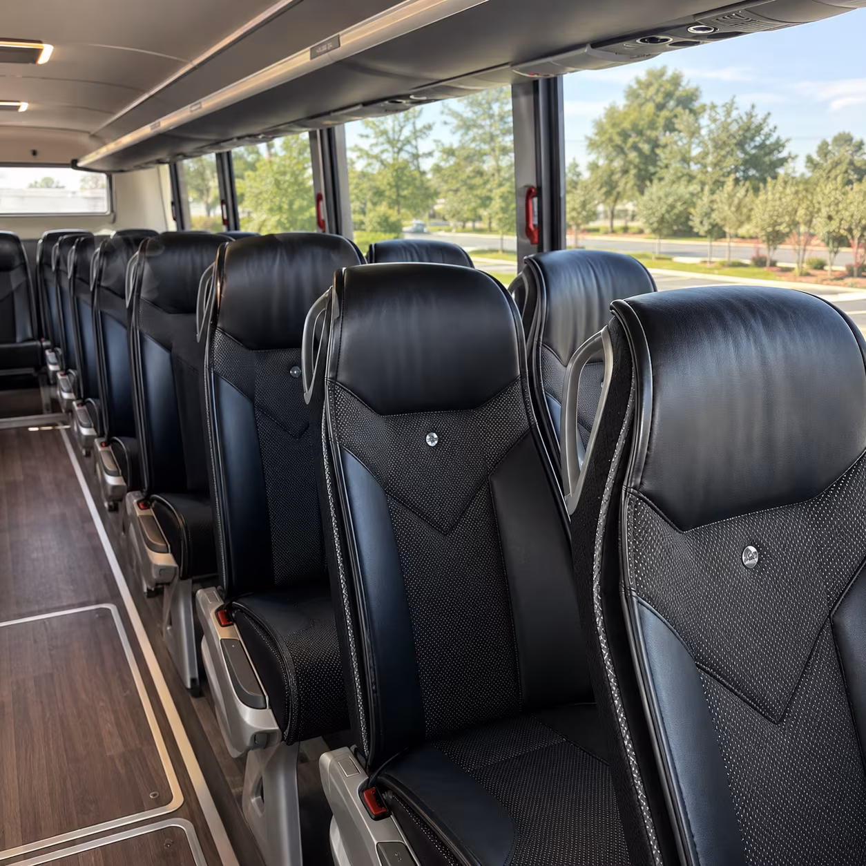 Dallas School Event Transportation party bus exterior
