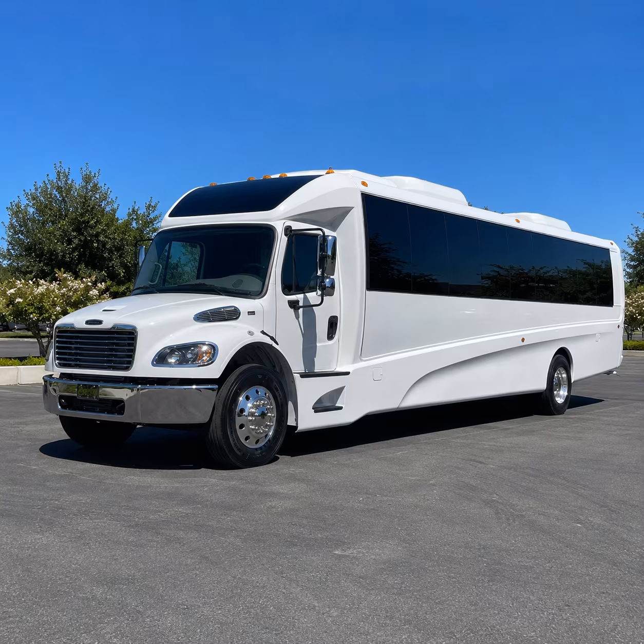 Dallas School Event Transportation party bus exterior
