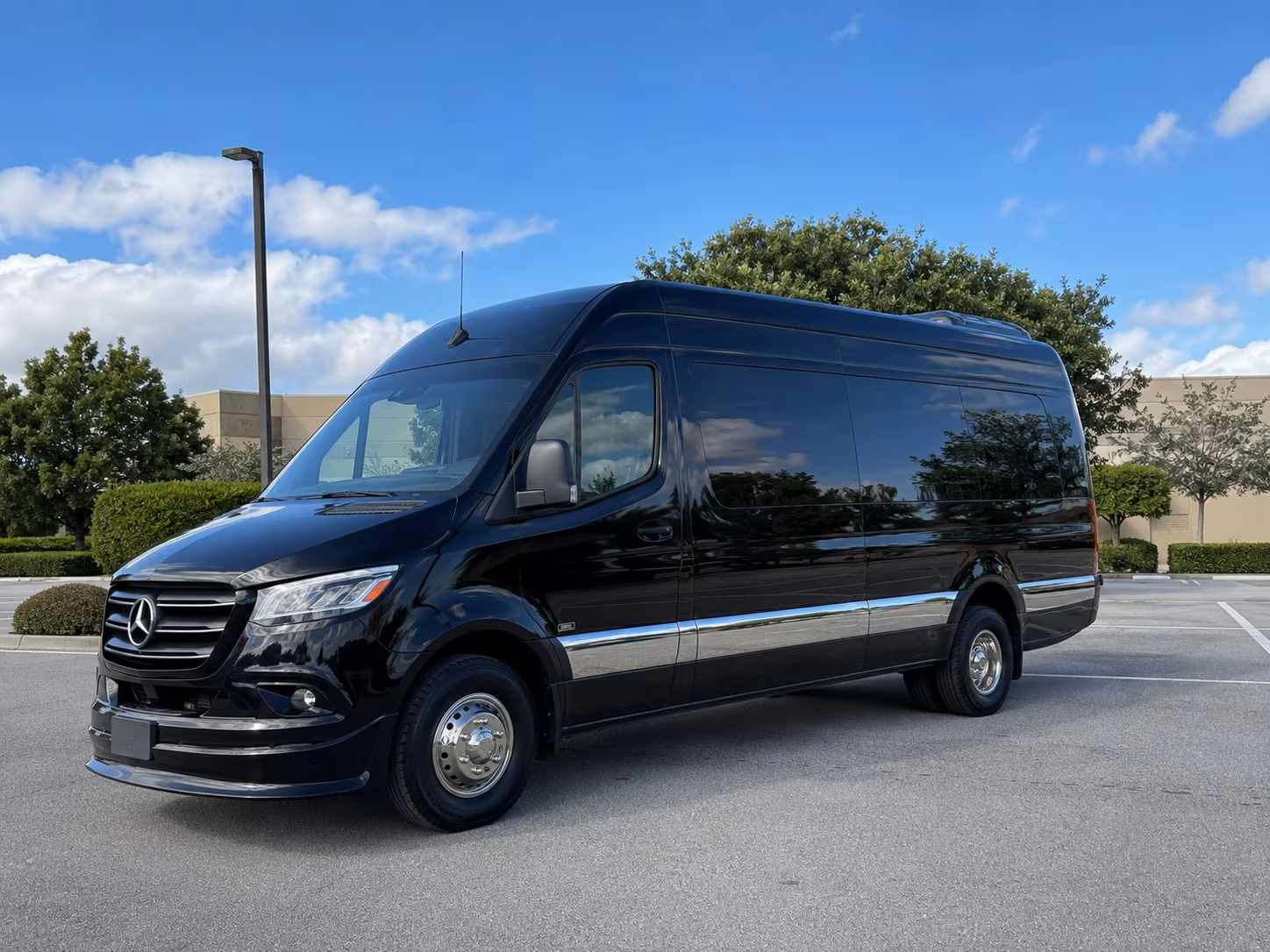 Dallas School Event Transportation party bus exterior