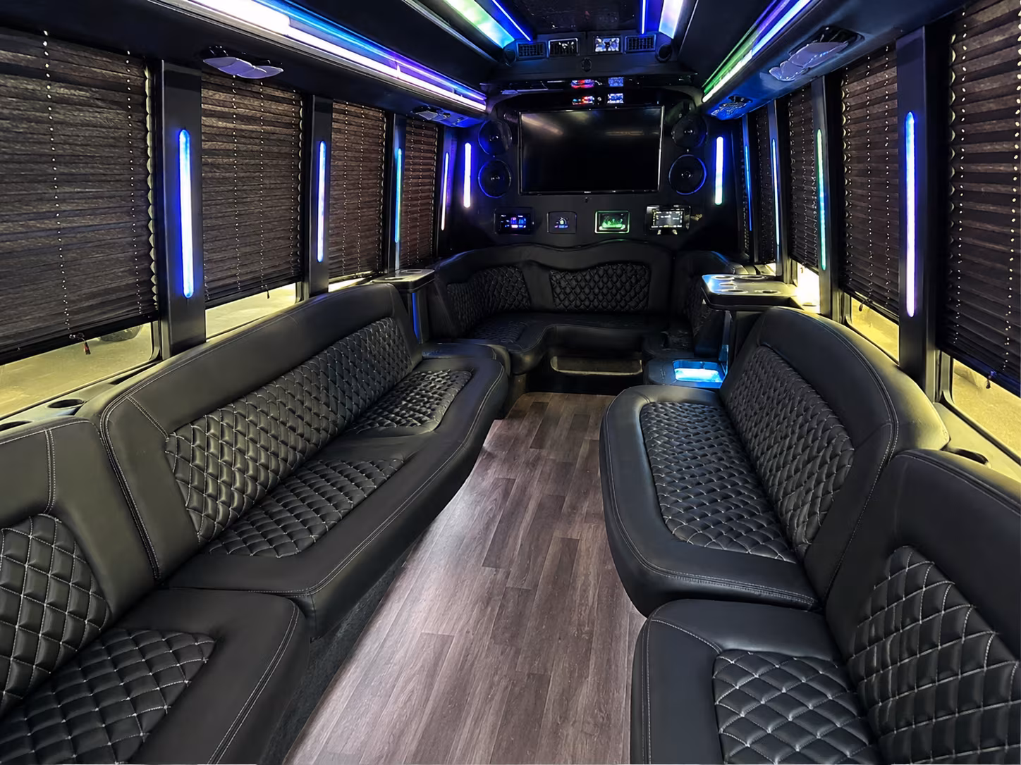 Dallas Sporting Event Transportation party bus exterior