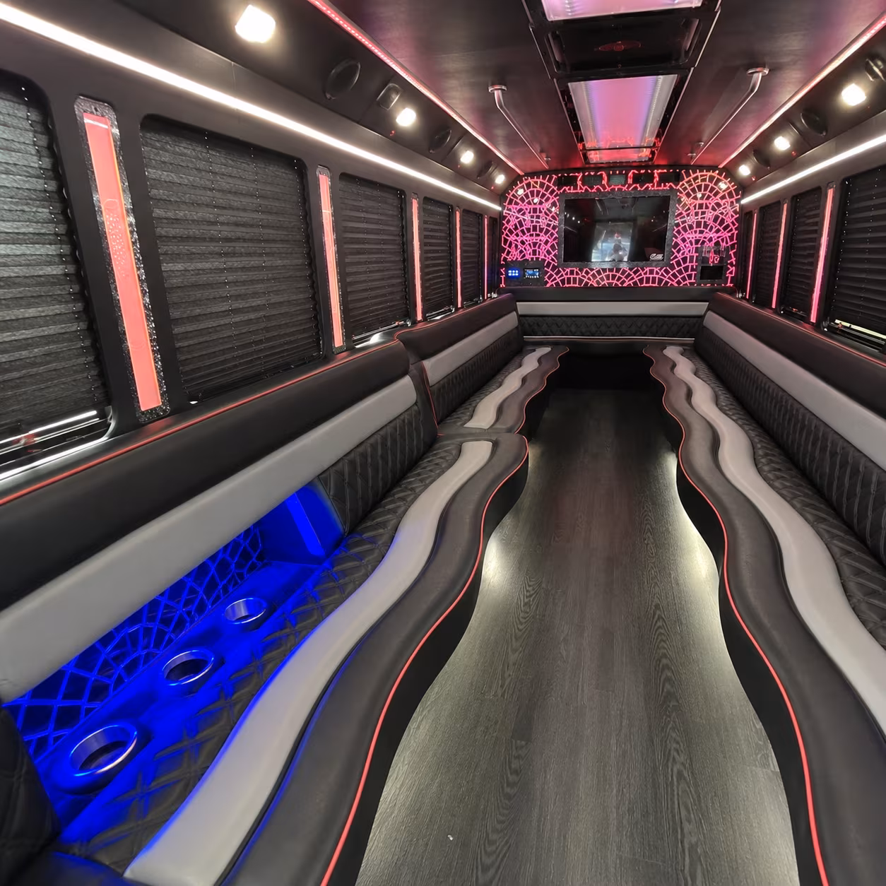 Dallas Sporting Event Transportation party bus exterior