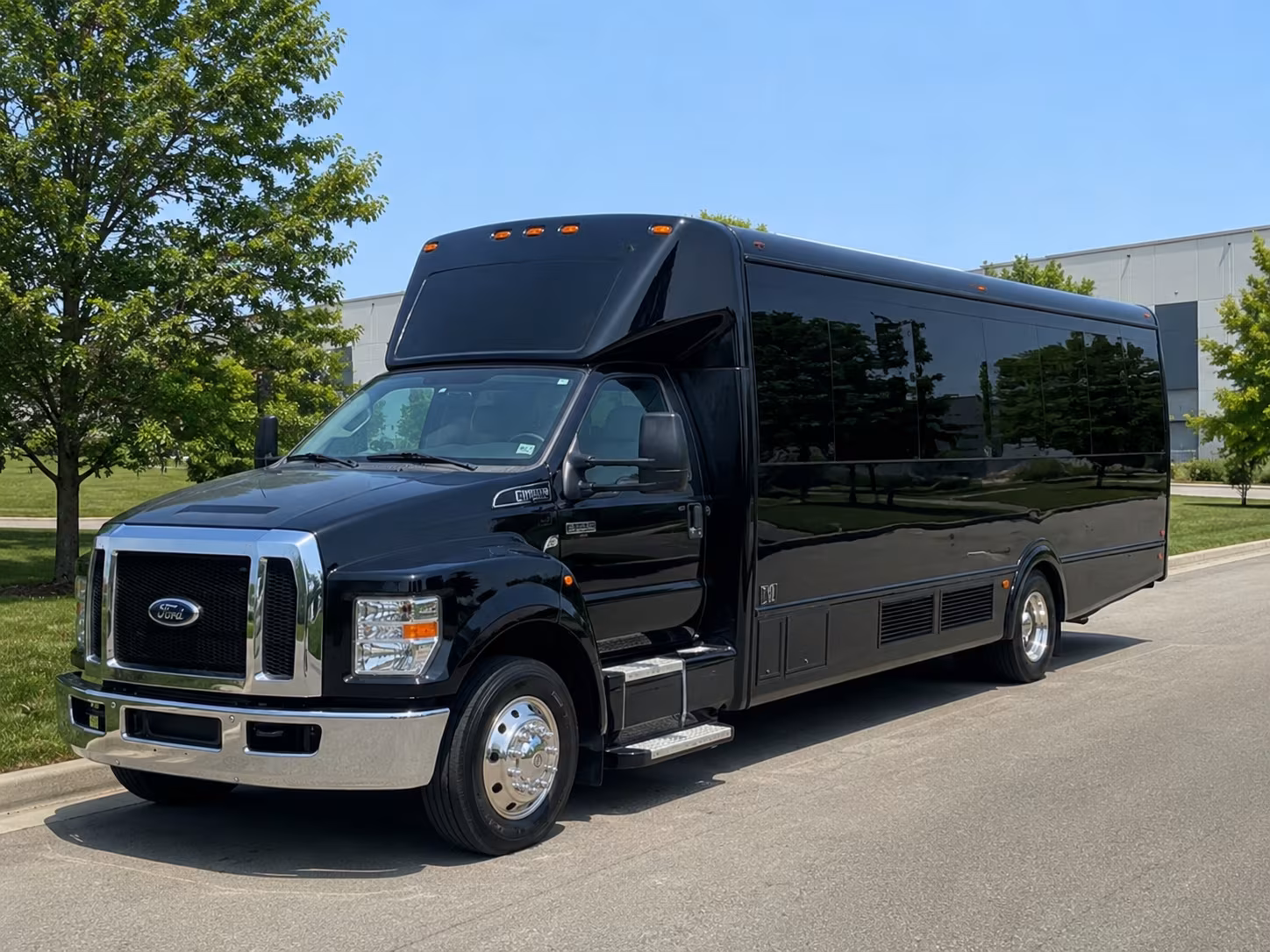 Dallas Sporting Event Transportation party bus exterior