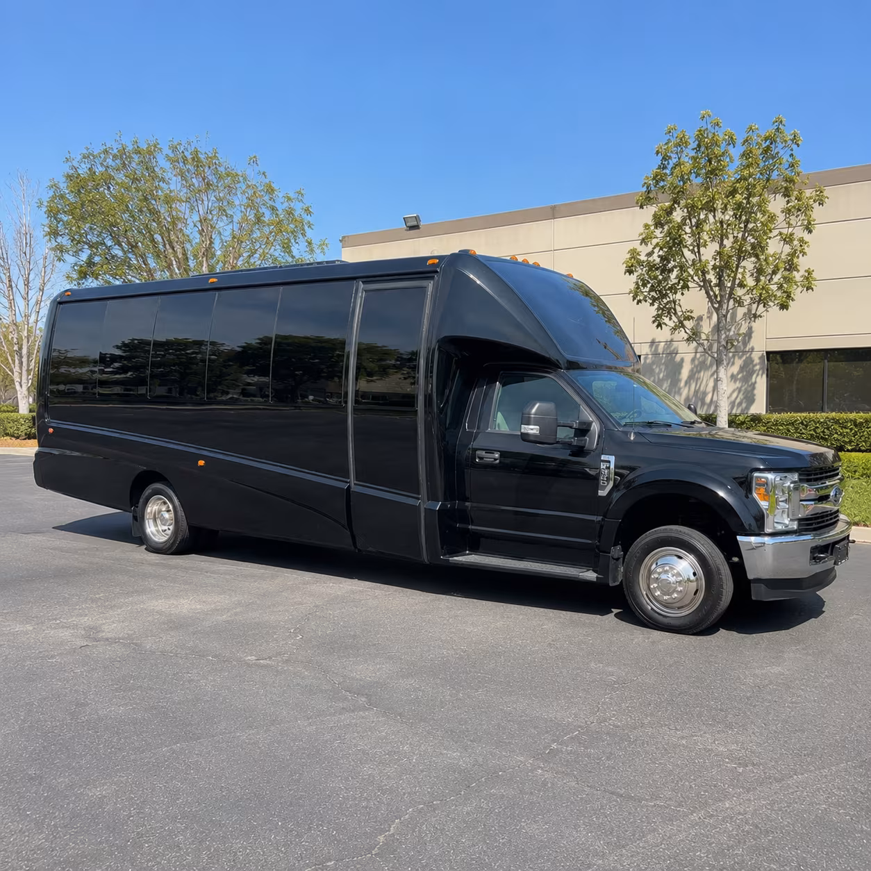 Dallas Wedding Transportation party bus exterior