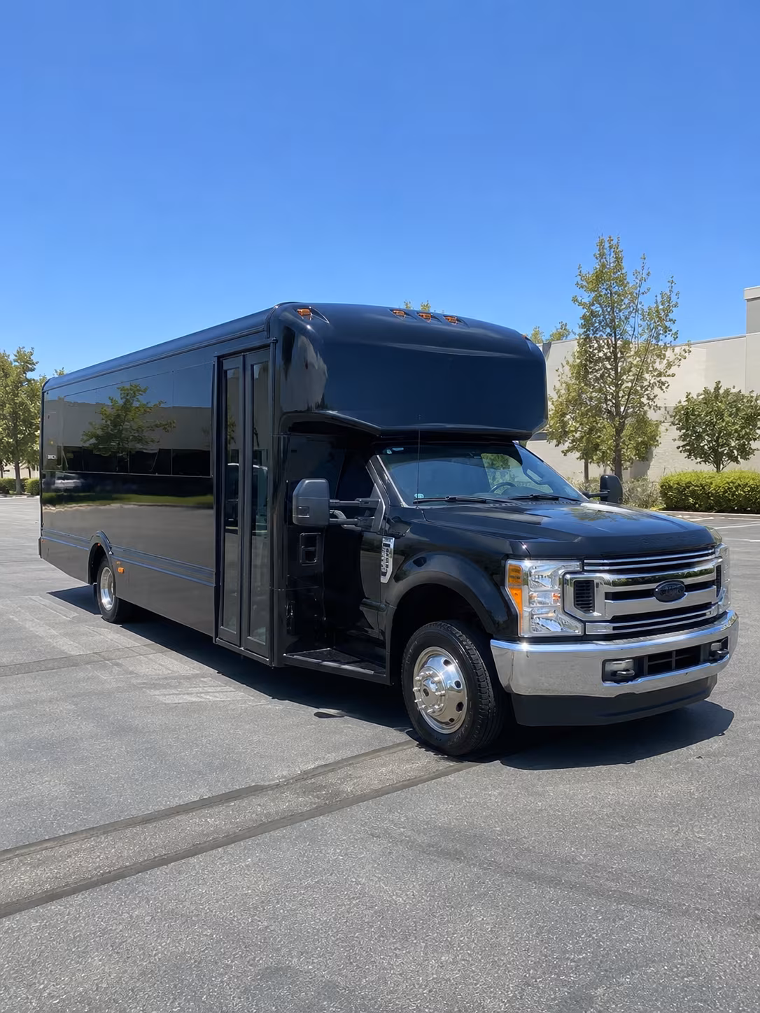 Dallas Wedding Transportation party bus exterior