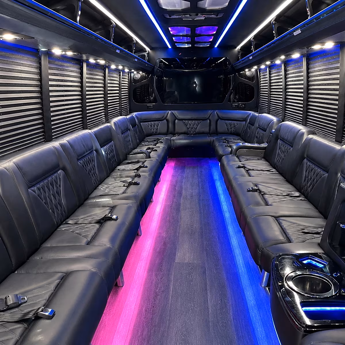 Dallas Winery Tour & Pub Crawl Transportation party bus interior