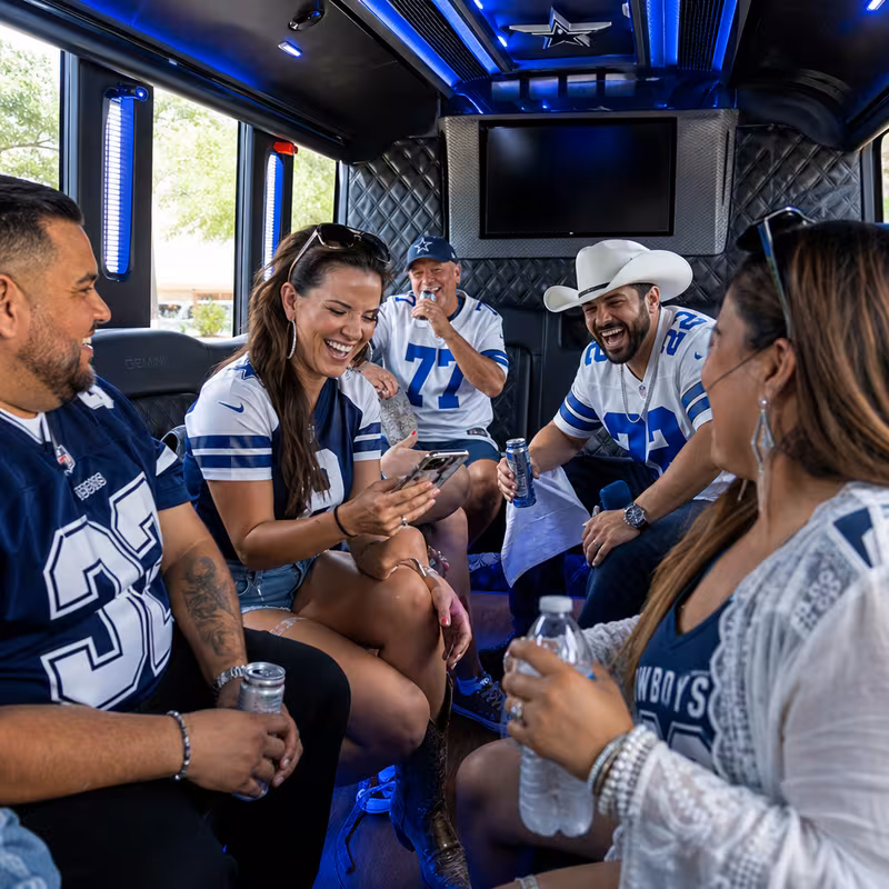 Dallas Sporting Event Transportation fleet vehicle