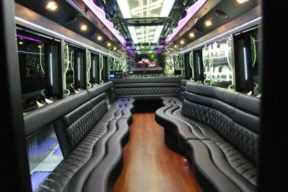Wichita Falls 25 Passenger Limo bus Interior