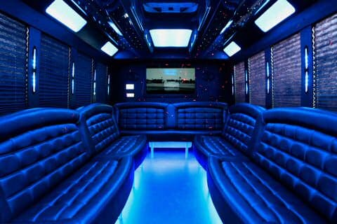 Killeen 36 Passenger Party Bus Interior