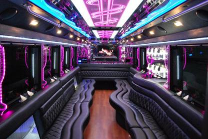 Killeen 50 Passenger Party Bus Interior